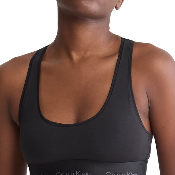 #947 Calvin Klein Women's Modern Cotton Holiday Unlined Bralette - Black - Picture 5 of 5